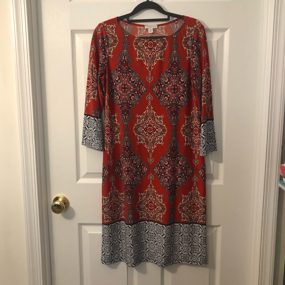 London Times Patterned Dress